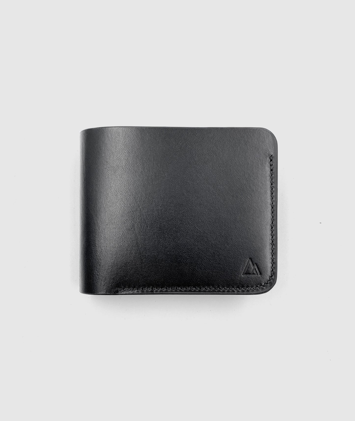 Black bifold leather wallet