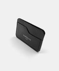 Porte-cartes cuir noir profil fin pour poche avant