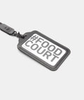 Porte-badge cuir noir fait main avec tranches brunies à la main