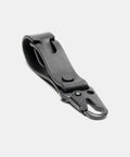 Porte-clés cuir noir fait main pour homme avec passant de ceinture