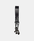 Leather key lanyard with snap hook and wrist loop for keys