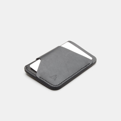 Porte-carte homme en cuir avec poches extérieures à accès rapide